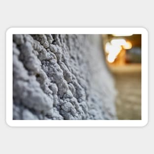 Salt crystals on a wall in a salt mine Sticker